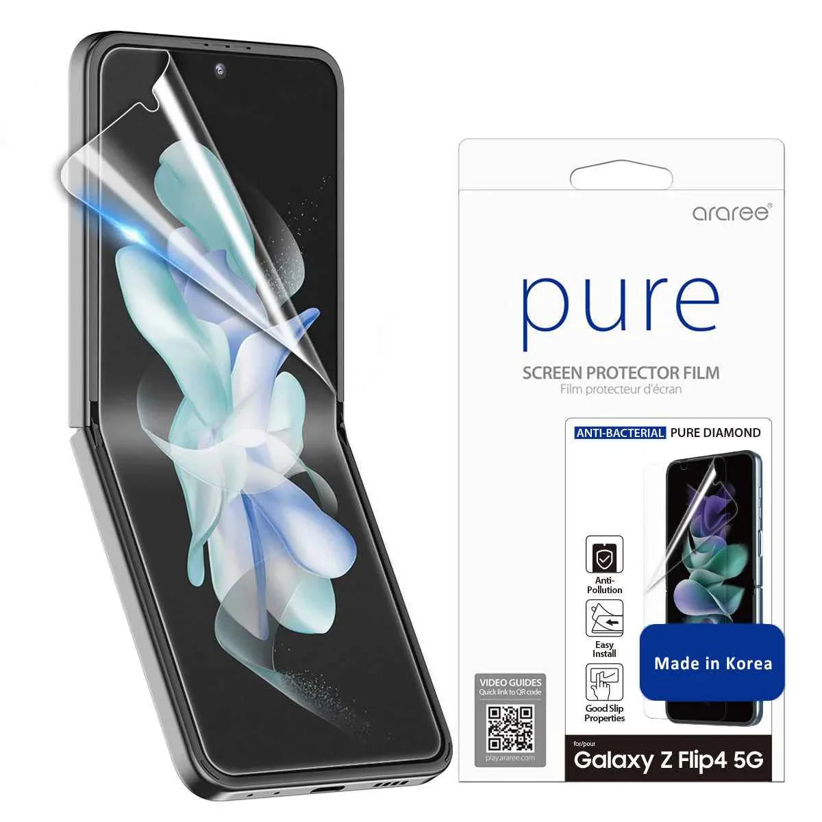 Araree Z Flip 5 Pure Diamond Inner Screen Protective Film (1 Pcs) - Clear Araree Z Flip 5 Pure Diamond Inner Screen Protective Film (1 Pcs) - Clear